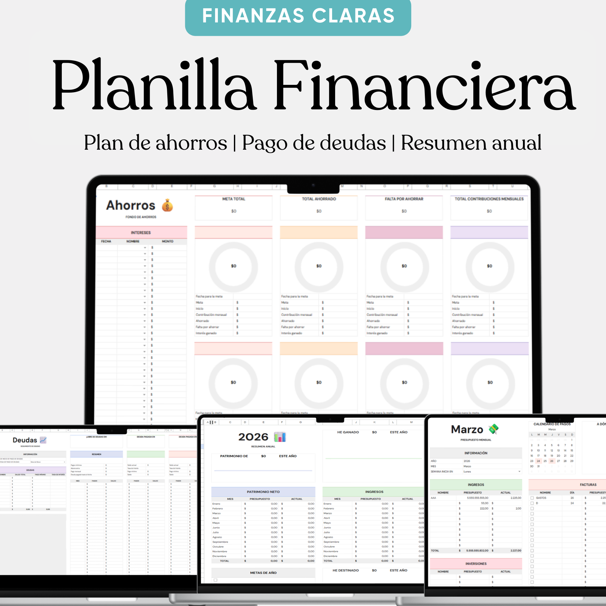 📈Planilla Financiera: el sistema simple para ordenar tu dinero en 15 minutos.